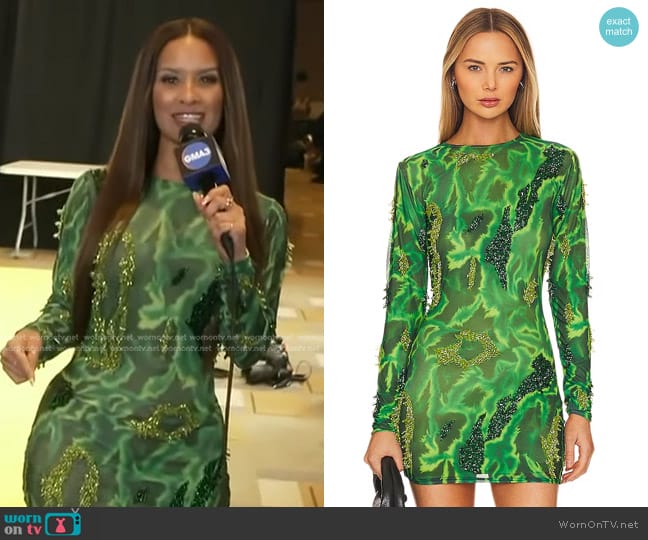 Onalaja Zusi Mini Dress worn by Rocsi Diaz on Good Morning America