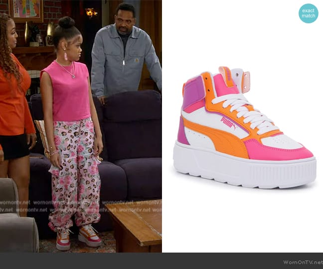 Aaliyah’s platform sneakers on The Upshaws