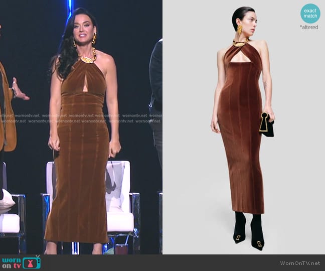 Schiaparelli Column Dress worn by Katy Perry on American Idol