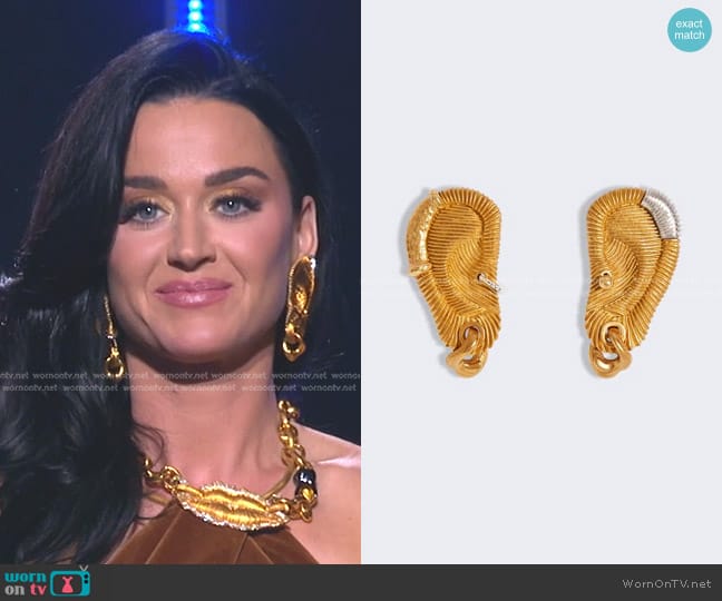 Schiaparelli Pierced Ear Earrings worn by Katy Perry on American Idol