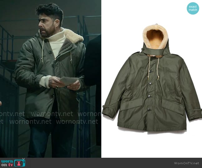 The Real McCoys MJ19108 Type B-11 Jacket worn by Harry Keshegian (Adam Goldberg) on The Equalizer