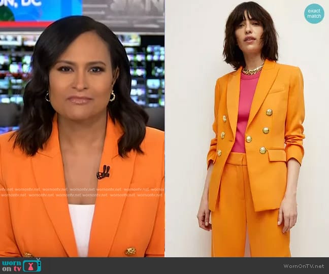 Veronica Beard Tomi Dickey Jacket worn by Kristen Welker on Today