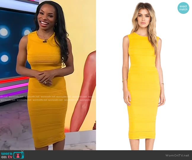 Torn by Ronny Kobo Ambrosia Dress worn by Devyn Simone on Today