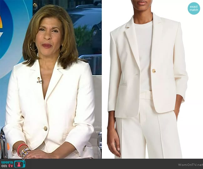 Vince Shrunken Blazer worn by Hoda Kotb on Today