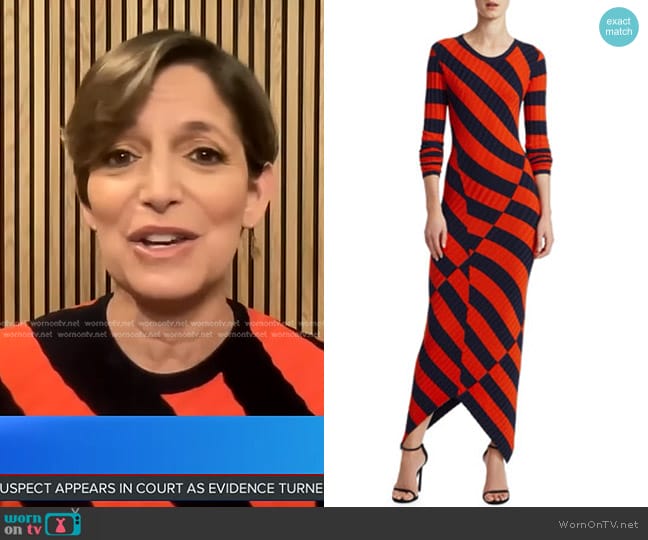 WornOnTV: Cindi Leive’s red striped dress on Good Morning America ...