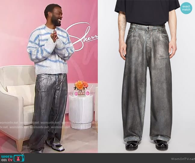 Acne Studios Super Baggy Fit Jeans worn by Luke James on Sherri