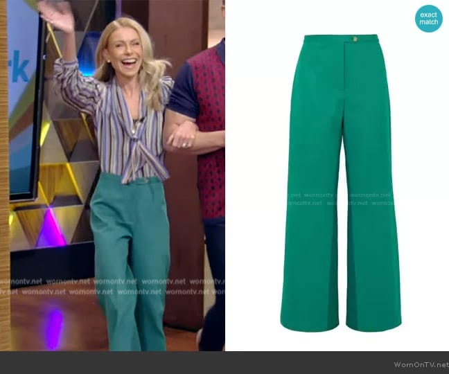 Acne Studios Tyrah Pants worn by Kelly Ripa on Live with Kelly and Mark