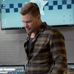 Adam’s brown plaid shirt on Chicago PD