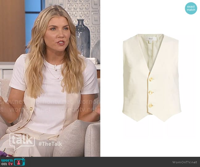 A.L.C. Maxwell Vest worn by Amanda Kloots on The Talk