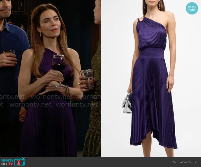 A.L.C. Ruby Dress worn by Victoria Newman (Amelia Heinle) on The Young and the Restless