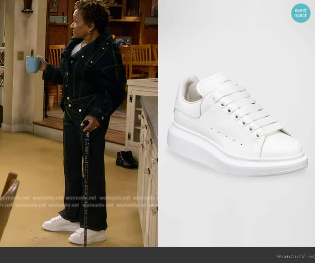 Alexander McQueen Oversized Sneakers worn by Lucretia Turner (Wanda Sykes) on The Upshaws