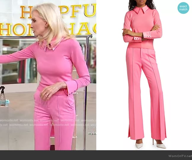 WornOnTV: Lora McLaughlin Peterson’s pink collar sweater on Sherri ...