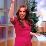 Alyssa’s pink belted mini dress on The View