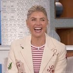 Amanda’s love embroidered blazer on The Talk