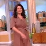 Ana’s brown wrap dress on The View