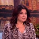 Ana’s snake skin print wrap dress on The View