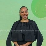 Anika Noni Rose’s black cape jacket on Today