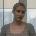 Anna's grey sweater dress on American Horror Story Delicate