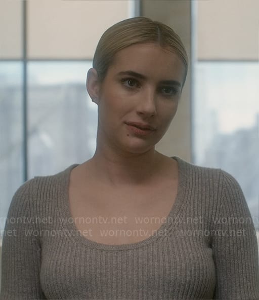 Anna's grey sweater dress on American Horror Story Delicate