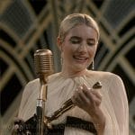 Anna's pleated Oscars gown on American Horror Story Delicate
