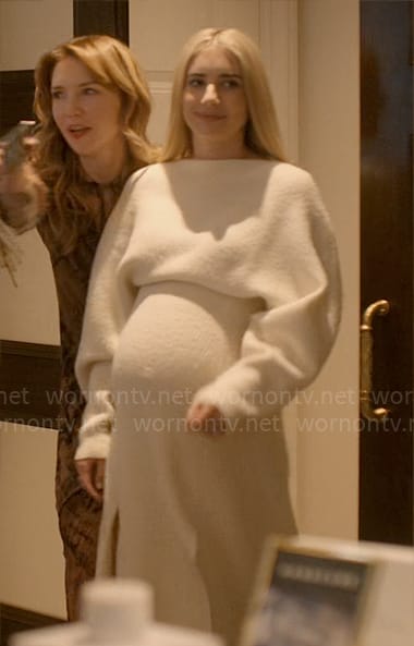 Anna's white sweater dress on American Horror Story Delicate