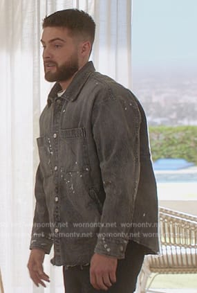 Asher's gray denim jacket on All American