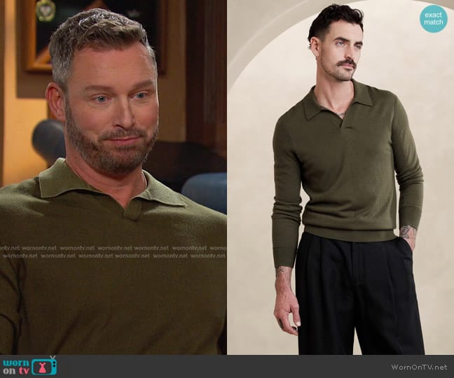 WornOnTV: Brady’s green polo sweater on Days of our Lives | Clothes and ...