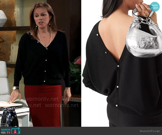 ba&sh Elsy Sweater worn by Alexis Davis (Nancy Lee Grahn) on General Hospital