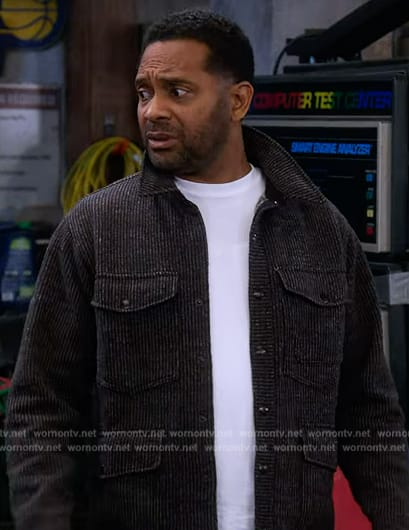 Bennie's gray corduroy jacket on The Upshaws