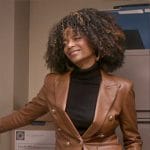 Beverly’s leather blazer on So Help Me Todd