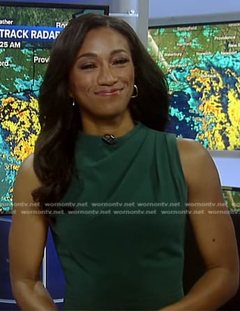 Brittany’s green sleeveless dress on Good Morning America