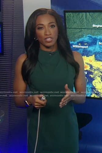 Brittany’s green sleeveless dress on Good Morning America