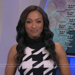 Brittany Bell’s houndstooth dress on Good Morning America