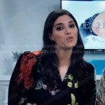 Brook Lynn’s butterfly print blouse on General Hospital