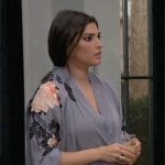 Brook Lynn’s rose print robe on General Hospital