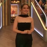 Cailee Spaeny’s black halterneck top on The Drew Barrymore Show