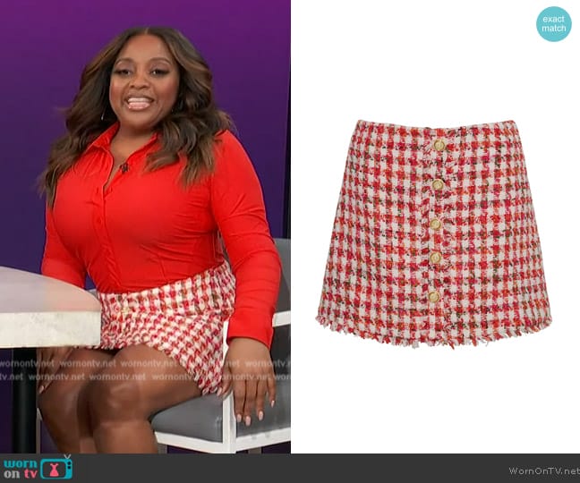 Cara Cara Bonjour Skirt worn by Sherri Shepherd on Access Hollywood