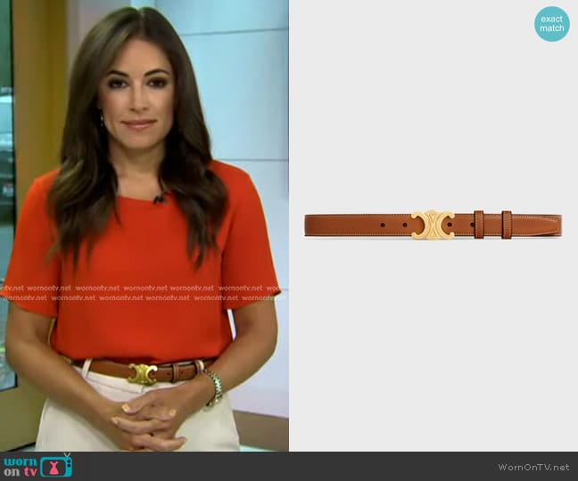 Celine Elegant Belt worn by Kaylee Hartung on Today