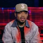 Chance’s grey and red denim jacket on The Voice