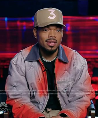 Chance's grey and red denim jacket on The Voice