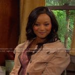 Chanel’s beige cropped jacket on Days of our Lives