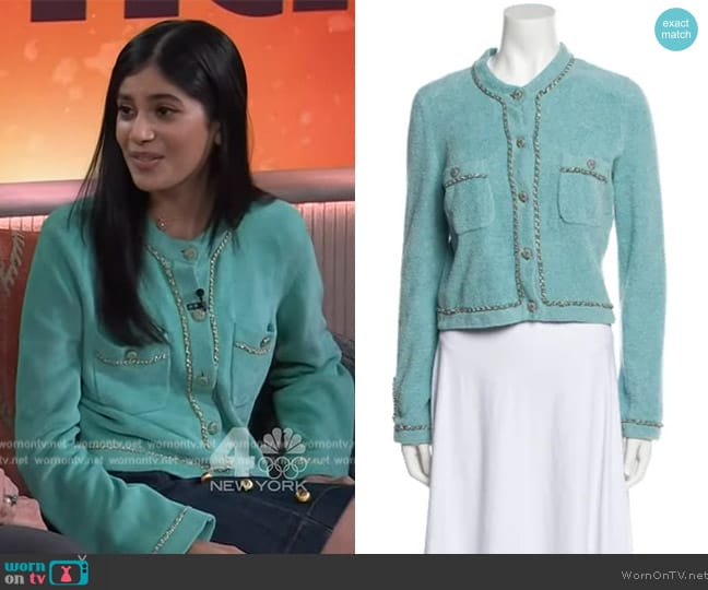 Chanel Crew Neck Sweater worn by Ranai Zuri on The Kelly Clarkson Show