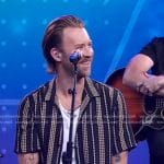 Charles Kelley’s black star print shirt on Good Morning America