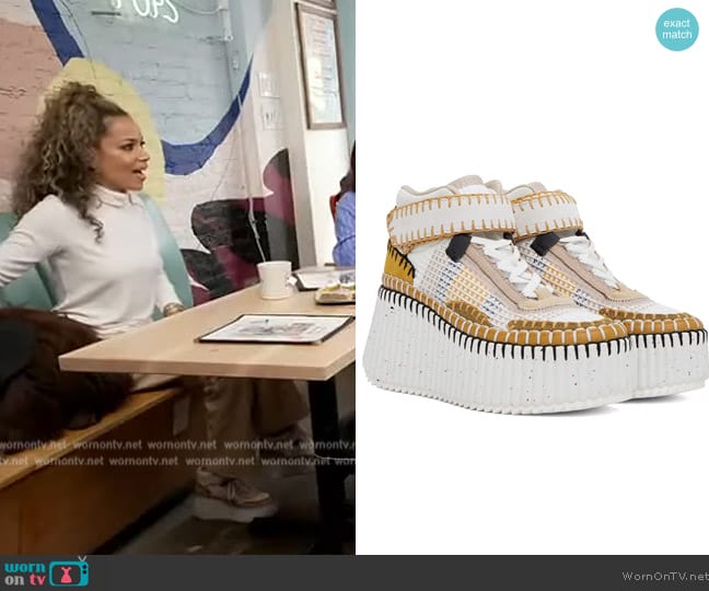 Chloe Nama Sneakers worn by Sunny Hostin on The View