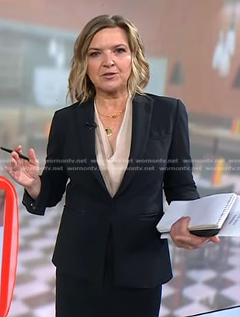 Christine Romans’s black blazer on Today