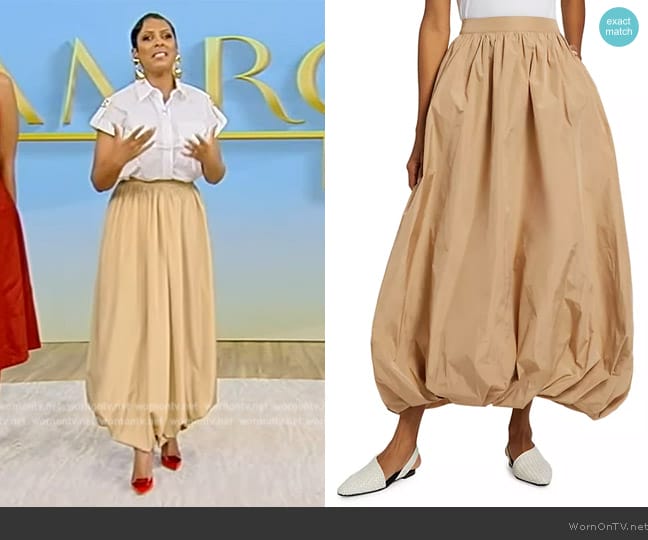 Co High-Waist Maxi Bubble Skirt worn by Tamron Hall on Tamron Hall Show