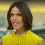 Dana Jacobson’s yellow keyhole top on CBS Mornings