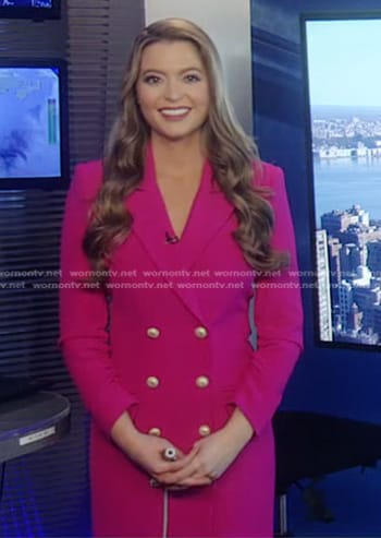 Dani’s fuchsia pink blazer dress on Good Morning America