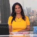 Darlene’s yellow short sleeve dress on Today