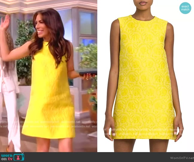 Dolce & Gabbana Matelasse Fiori Jacquard Mini Dress worn by Alyssa Farah Griffin on The View